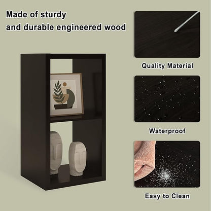 CTESNE【2026 Wooden Thick Frame】 2 Cube Storage Organizer Shelf - Image 6