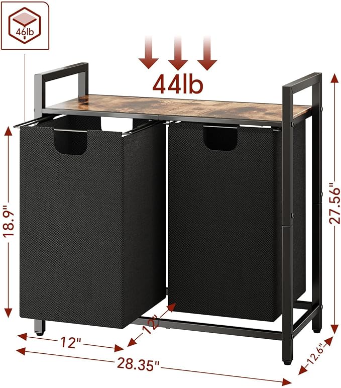 Kitstorack Laundry Basket Organizer, Laundry Hamper - Image 2