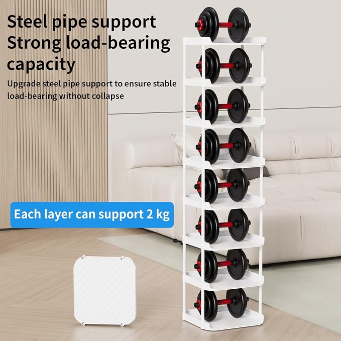 Narrow Shoe Storage Rack, Compact Single Shoerack Stand - Image 5
