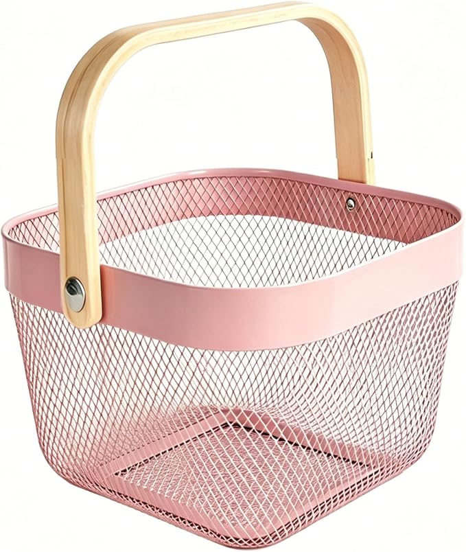AJIODA Metal Mesh Wire Basket, Small Steel Basket by AJIODA
