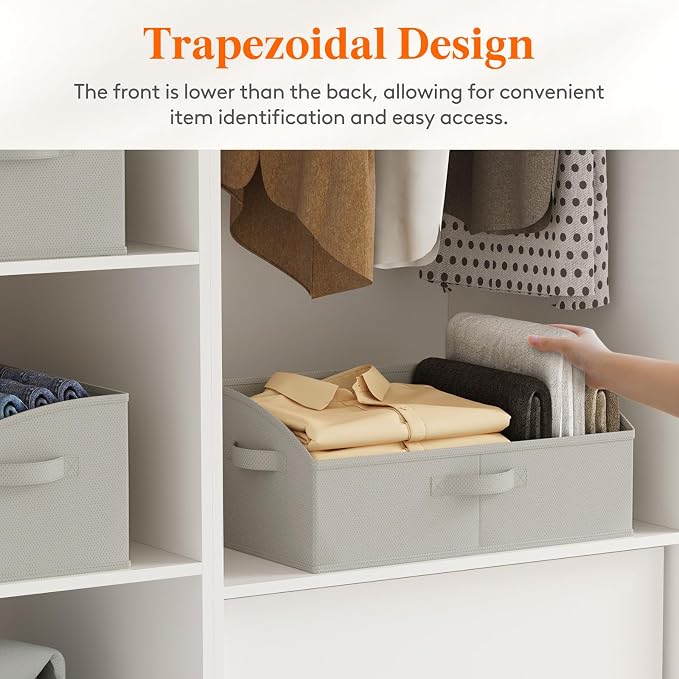 Lifewit Extra Large Trapezoid Closet Storage Bins - Image 3