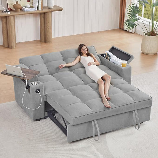hansones 65" 3-in-1 Sofa Bed, Pull Out Sleeper Sofa by hansones