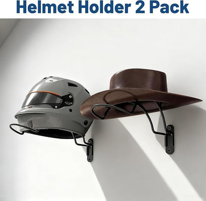 2 Pcs Helmet Rack Hanger Wall Mount Display, Helmet Holder Hooks Wall Mount - Image 7