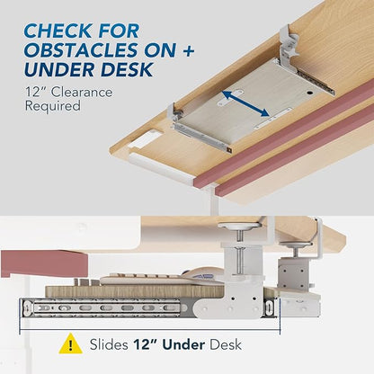 AX WABER Keyboard Tray Under Desk Pull Out - Image 6