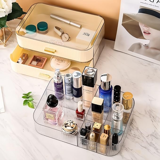 2 Pack Stackable Makeup Organizer - Image 6