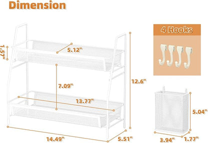 VITVITI 2-Tier Bathroom Organizer Countertop, Metal Wire Mesh Bathroom Counter - Image 5