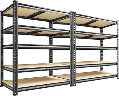Garage Shelves, 72.1" H Garage Storage Shelves, 5 Tier Adjustable Shelving Units by Unknown