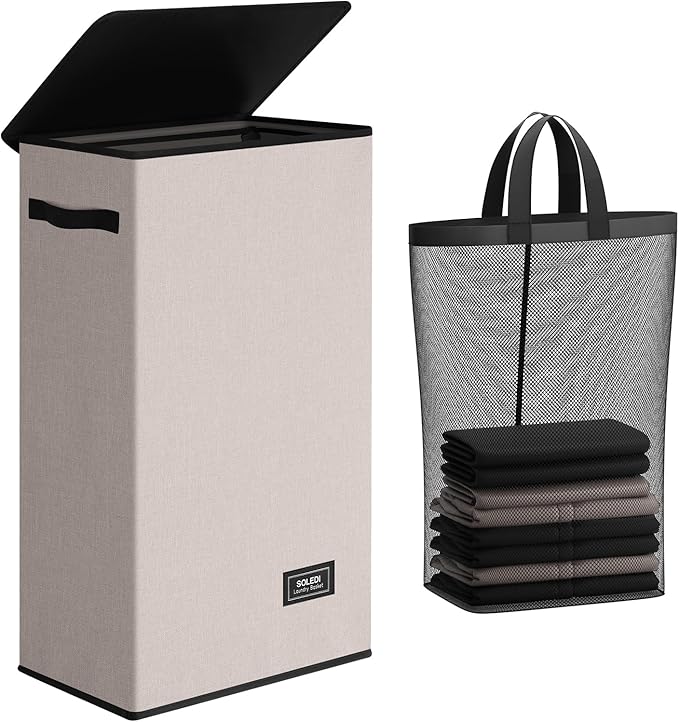 SOLEDI Slim Laundry Hamper by SOLEDI