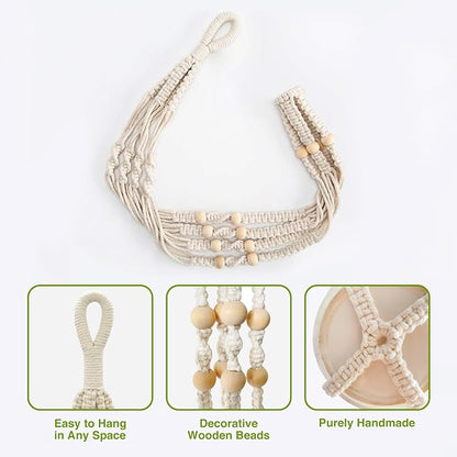 LEWESU Macrame Plant Hanger Indoor Set of 4 - Image 7