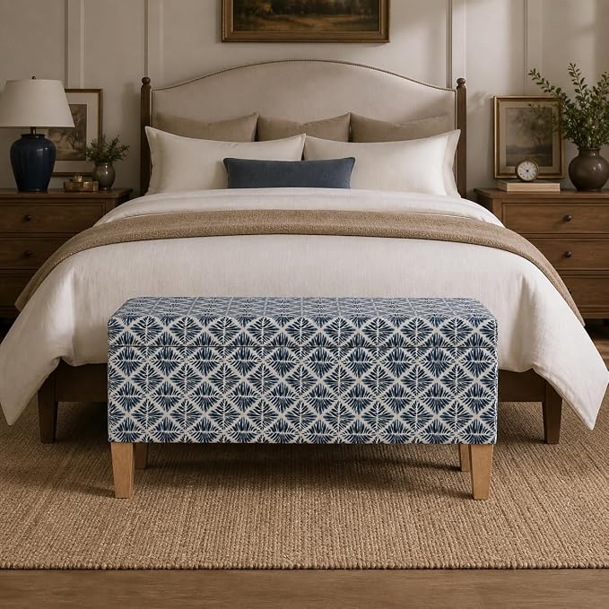 HomePop 36" Decorative Storage Bench - Image 2