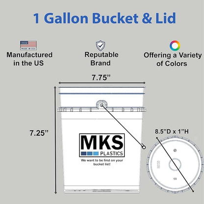 MKS Plastics 1-Gallon Bucket - Image 2