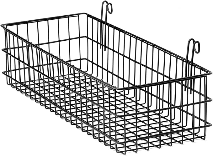 Kaforise Hanging Basket for Wire Wall Grid Panel, Flower Pots Shelf Balcony by Kaforise