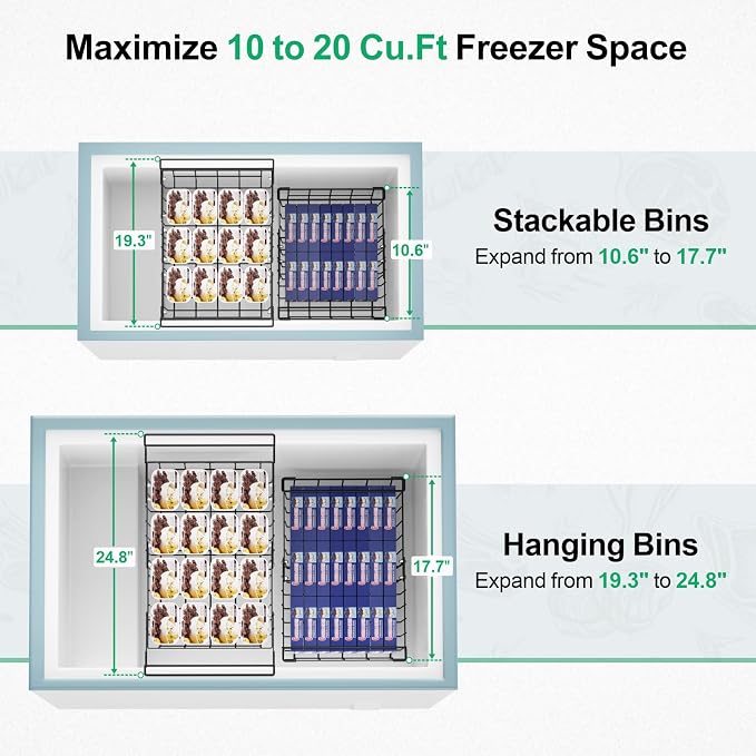 iSPECLE Deep Freezer Organizer Bins - Image 7