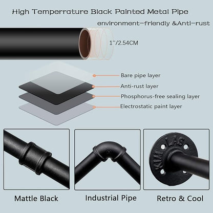 Industrial Pipe Clothes Rack - Image 8