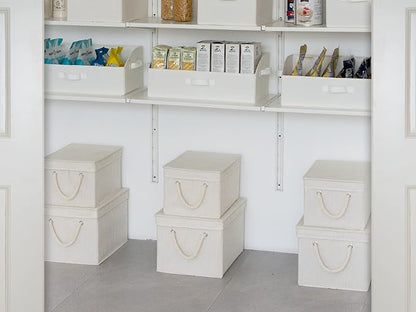 StorageWorks Storage Bins with Lids, Decorative Storage Boxes with Lid and Soft - Image 7