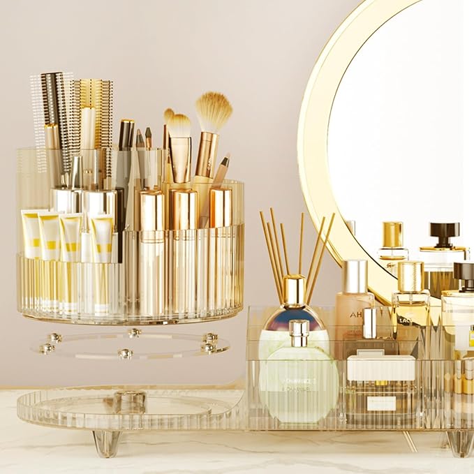 Rotating Makeup Organizer for Vanity - Image 3