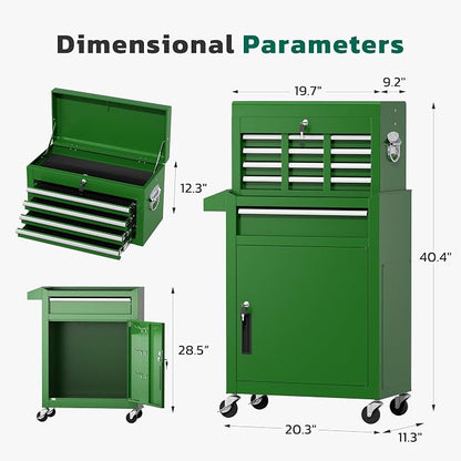 Greenvelly Tool Chest, 5-Drawer Rolling Tool Chest - Image 3