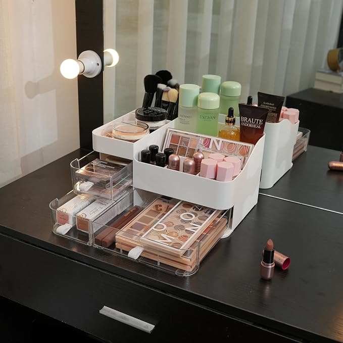 KLGO Makeup Organizer and Storage Cosmetic Display Case - Image 6