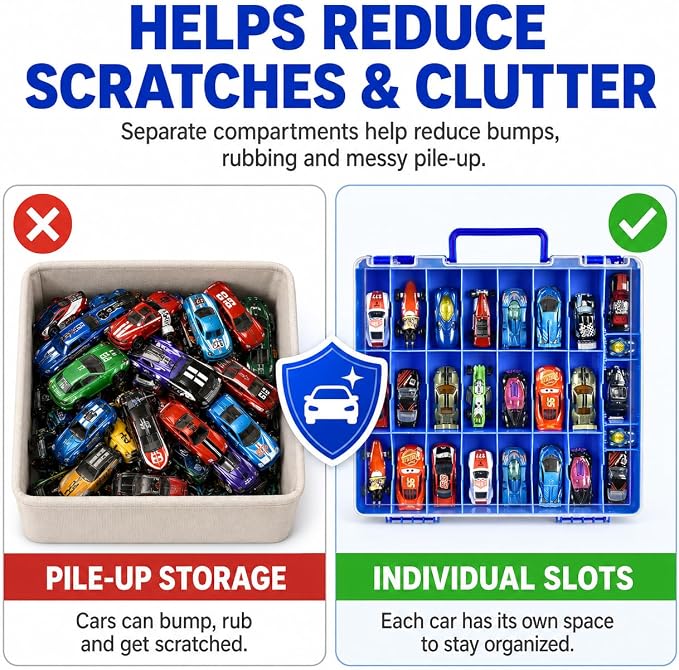 Toy Car Storage Organizer Case Compatible - Image 4