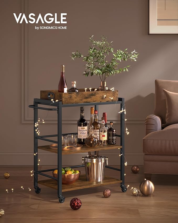 VASAGLE Kitchen Serving Cart - Image 2