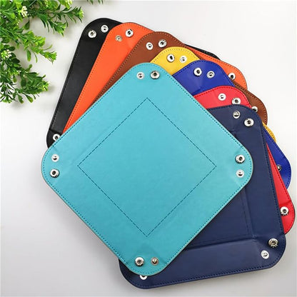 Valet Tray Desktop Storage Organizer – Vegan Leather Catchall Tray Bedside - Image 7