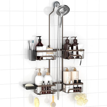 REINHARDT Shower Caddy Hanging for Handheld Showerheads Adjustable Split Shower by REINHARDT