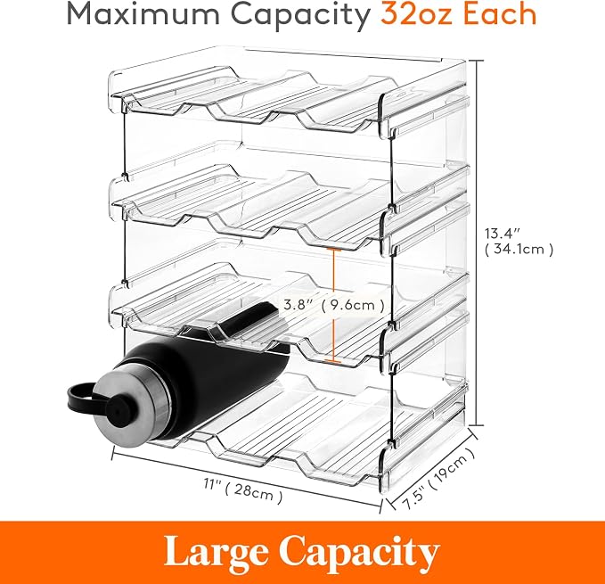 Lifewit 4 Tier Stackable Water Bottle Organizer - Image 6