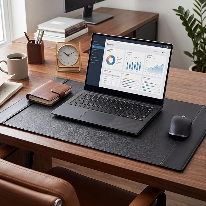 26.5 x 17.3 Inch Leather Desk Pad Protector - Image 6