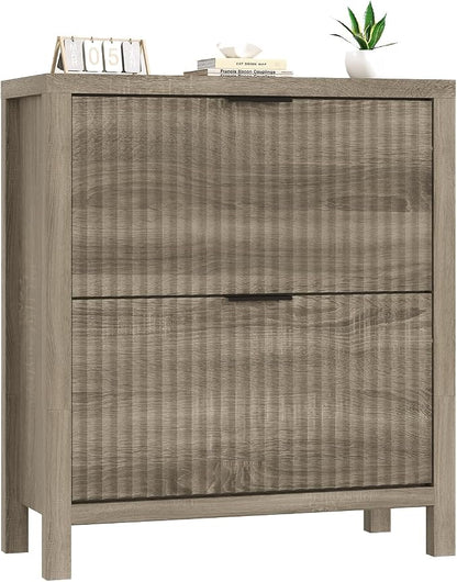 Fluted Shoe Cabinet Storage - Image 9