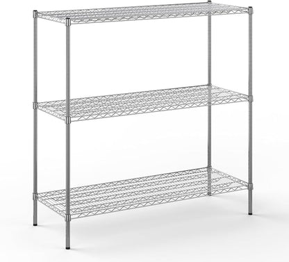 21" Deep x 54" Wide x 54" Height Wire Shelving Kit | 3-Tier | NSF Commercial by Regal+Altair