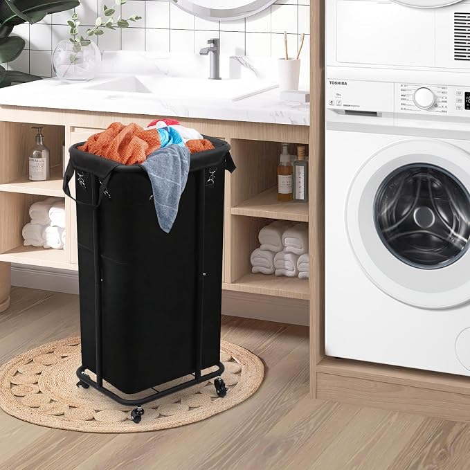 Longzhuo 47.55 Gal Rolling Laundry Basket - Image 8
