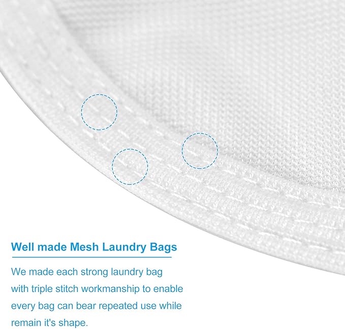 GOGOODA 2 Pack Delicates Laundry Bags, Fine Mesh Wash Bag - Image 3