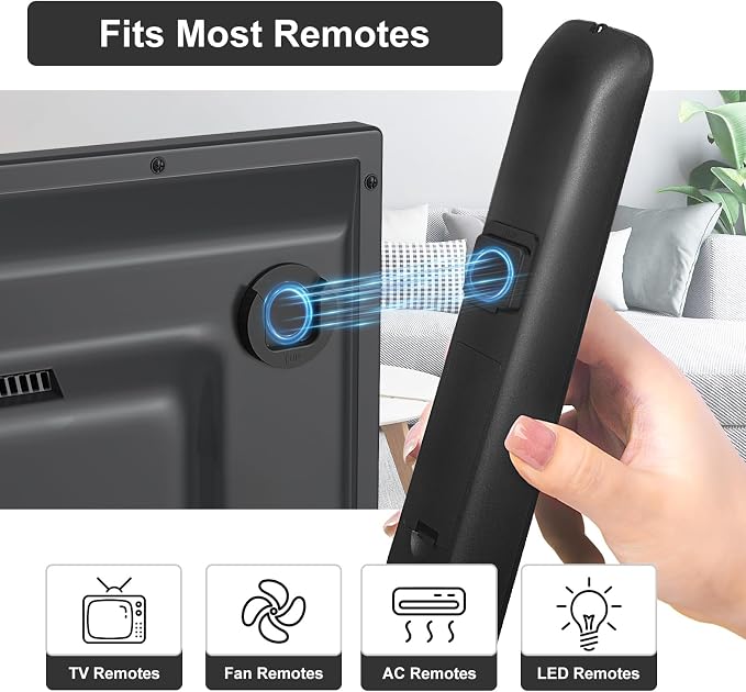 YYILIS Magnetic Remote Control Holder Wall Mount, 4 Pack TV Remote Control - Image 3
