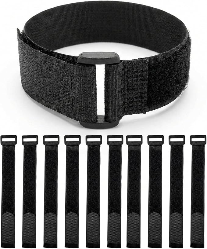Ysenchan Hook & Loop Straps, Reusable Adjustable Nylon Cinch Cable Straps by Ysenchan
