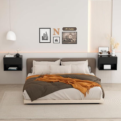 Floating Nightstand, Modern Wall Mounted Bedside Table - Image 7