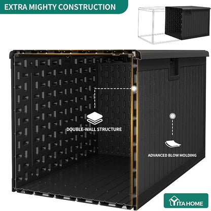 YITAHOME 180 Gallon Double-Wall Deck Box - Image 2