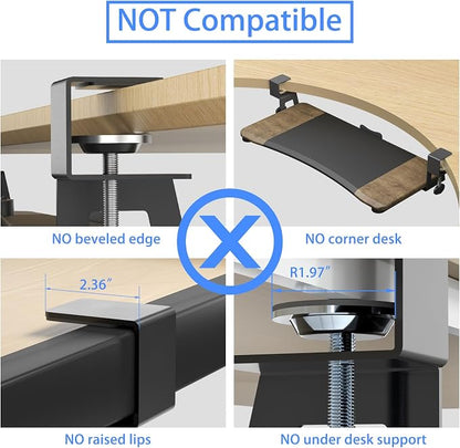 suptek Keyboard Tray Under Desk Pull Out - Image 5