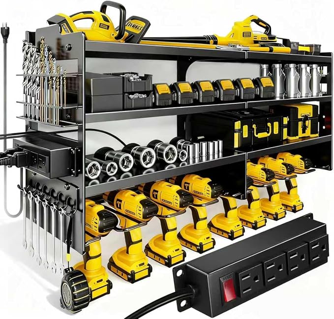 Heavy Duty Power Tool Organizer Wall Mount by Unknown