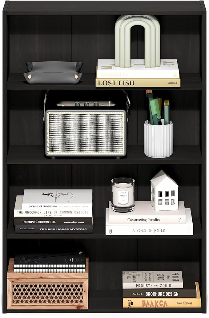 Furinno Basic Book Shelf, 4-Tier Bookcase - Image 4