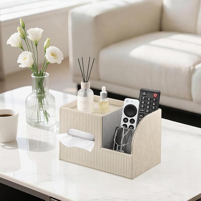 Modern PU Leather Cube Tissue Box Cover - Image 2