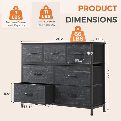 Sweetcrispy 7 Drawer Dresser for Bedroom Storage - Image 3