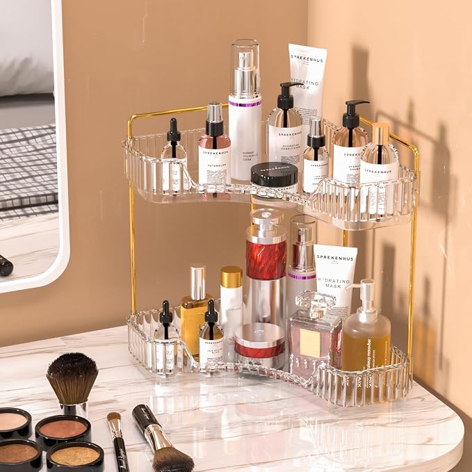 GTI 2 Tier Bathroom Counter Organizer, Makeup Organizer Perfume - Image 2