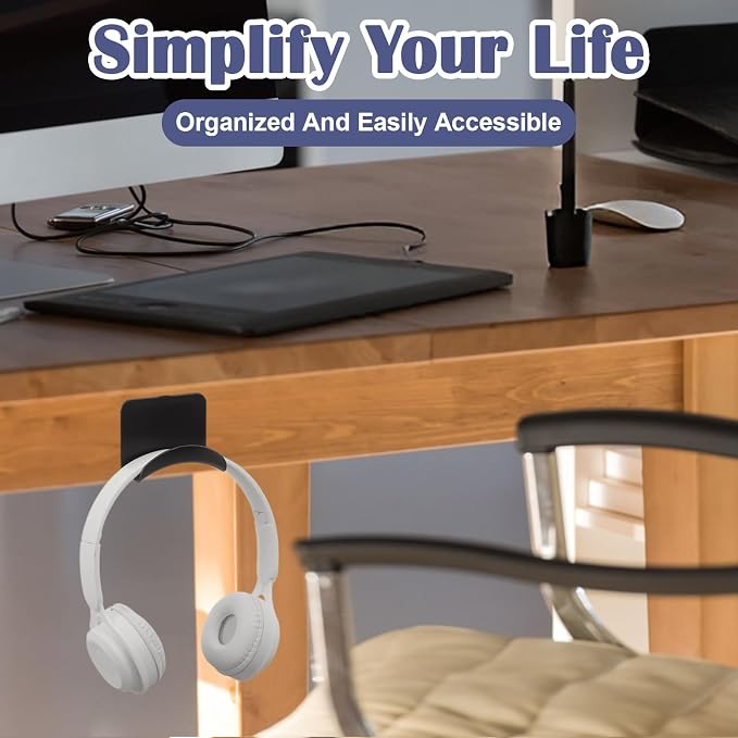 60pcs headphone hanger wall headphone hooks wall mounting hooks Adhesive Gaming - Image 2