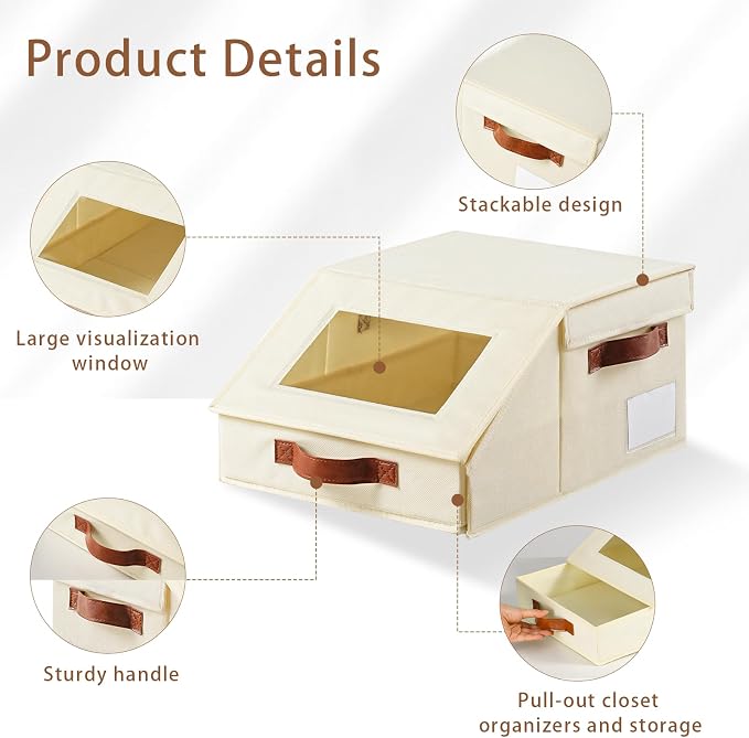 Closet Organizers and Storage, Stackable Closet Drawers, Fabric Closet Storage - Image 5