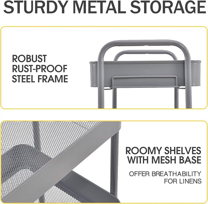 TOOLF 3-Tier Rolling Cart - Image 3