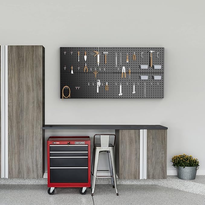 Pegboard Smith 4x2ft Metal Pegboard Kit - Image 4