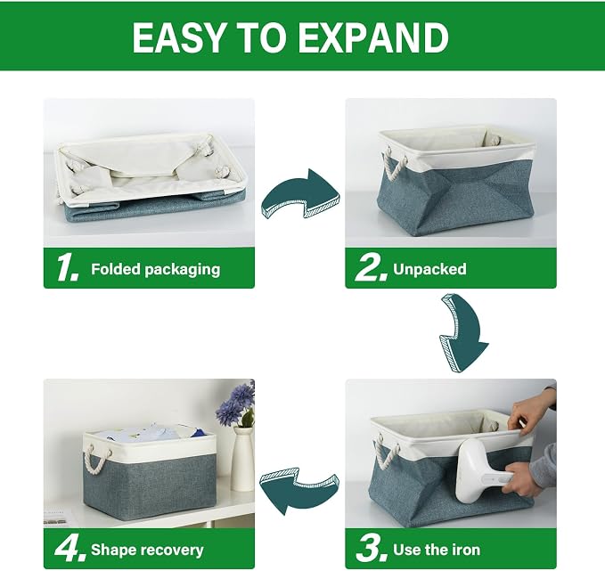Bidtakay Fabric Storage Baskets - Image 6