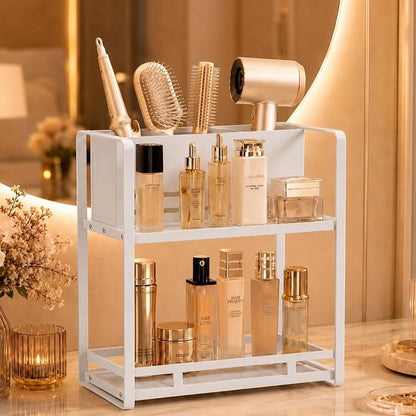 SanDream Hair Tool Organizer Bathroom Countertop, 2-Tier Metal Bathroom by SanDream