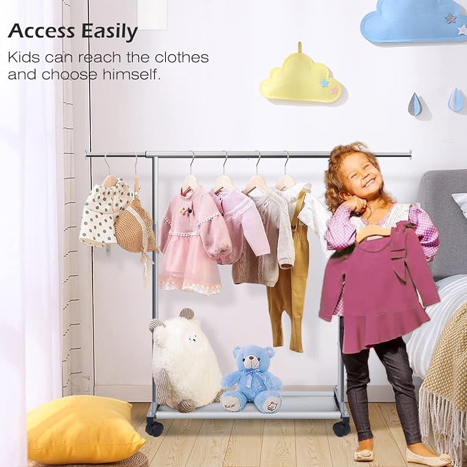 MISSLO Short Clothing Racks for Hanging Clothes - Image 4