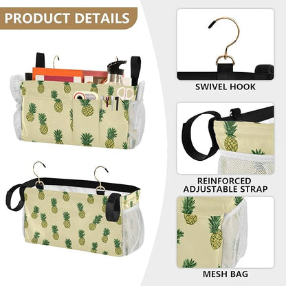 Light Yellow Pineapple01 Bedside Caddy - Image 5
